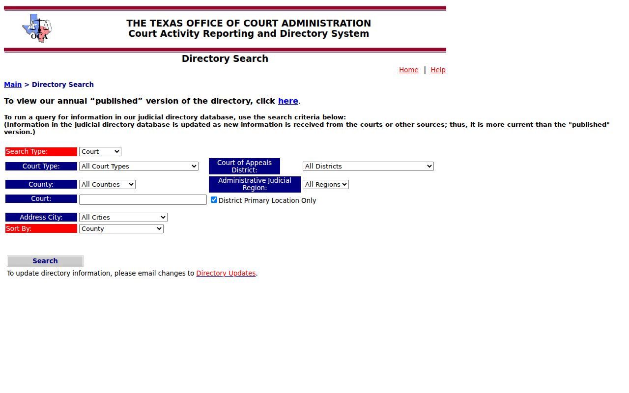 Milam County court schedule directory results